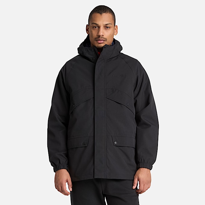 Weatherline Archivinspirierter Parka fr Herren in Schwarz TBL Schwarz ALT1