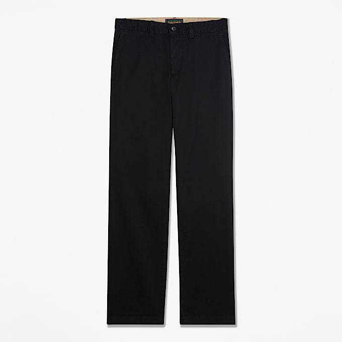 Claremont Chinohose aus Twill mit geradem Bein fr Herren in Schwarz TBL Schwarz HERO