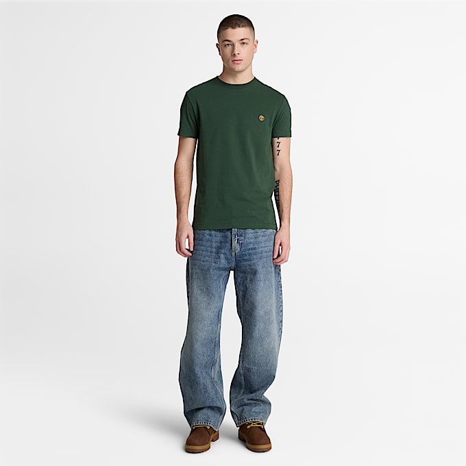 Dunstan River KurzarmTShirt mit schmaler Passform fr Herren in Dunkelgrn TBL Grn ALT2