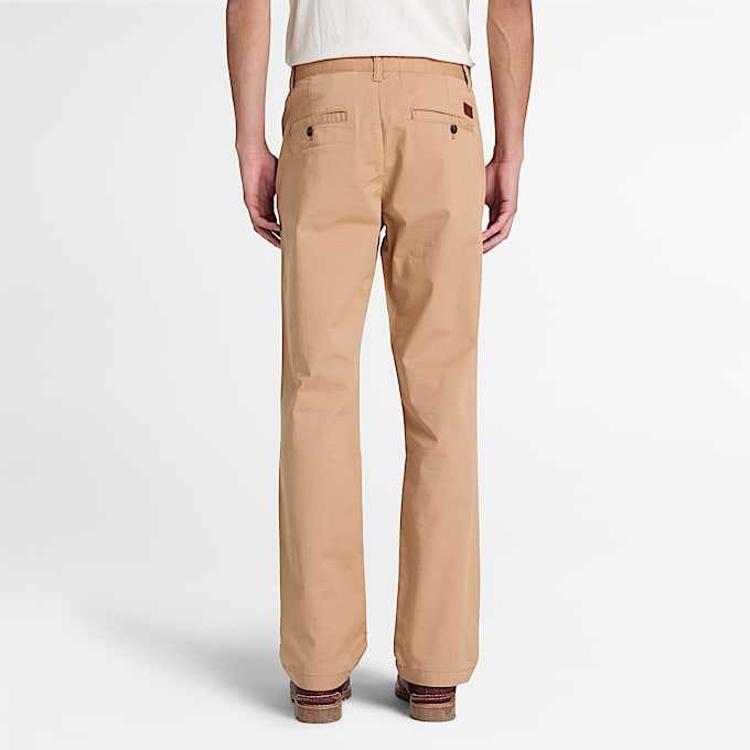 Claremont Chinohose aus Twill mit geradem Bein fr Herren in Hellbraun TBL Braun ALT8