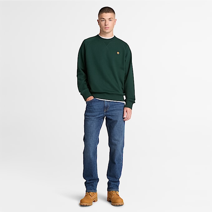 Exeter River Sweatshirt mit Rundhalsausschnitt fr Herren in Dunkelgrn TBL Grn ALT2