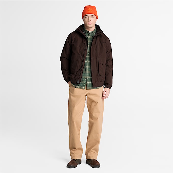 3in1Bomberjacke mit 600FillDaunenisolierung fr Herren in Dunkelbraun TBL Braun ALT2
