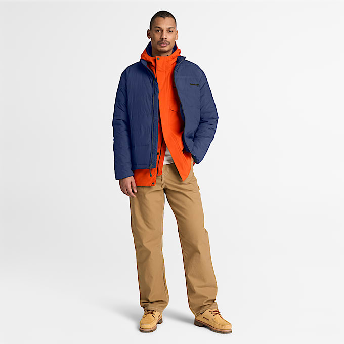 Wasserabweisende Axis Peak Steppjacke fr Herren in Dunkelblau TBL Blau ALT2