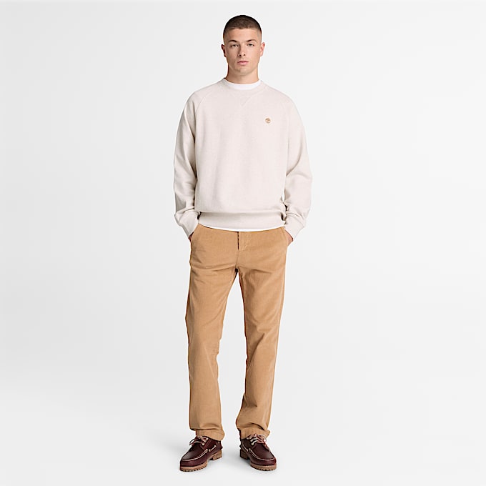 Exeter River Sweatshirt mit Rundhalsausschnitt fr Herren in Hellbeige TBL Beige ALT2