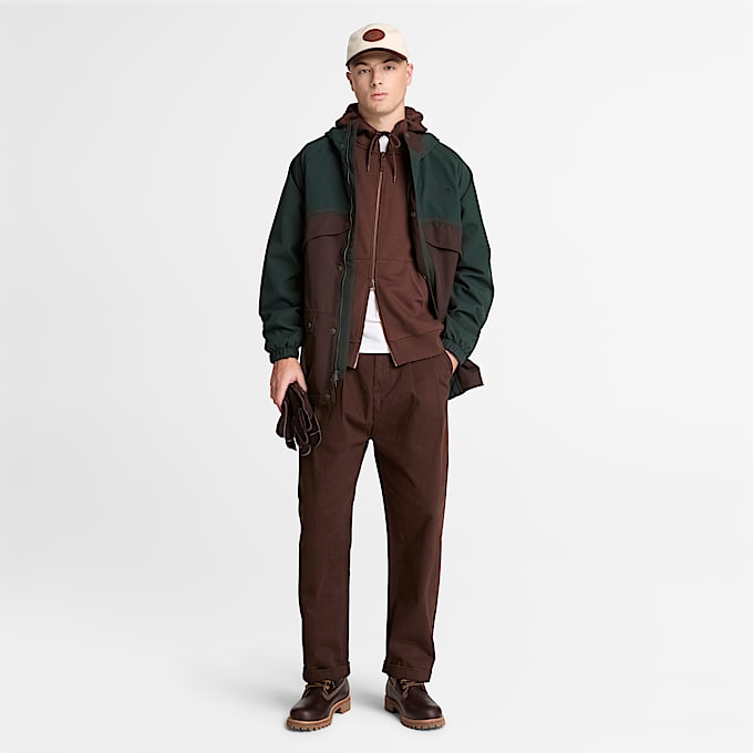 Weatherline Archivinspirierter Parka fr Herren in DunkelgrnDunkelbraun TBL Grn ALT2