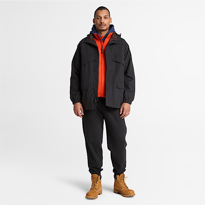Weatherline Archivinspirierter Parka fr Herren in Schwarz TBL Schwarz ALT2