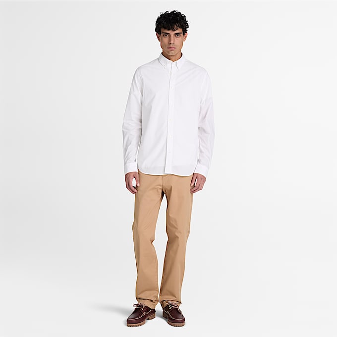 Claremont Chinohose aus Twill mit geradem Bein fr Herren in Hellbraun TBL Braun ALT2