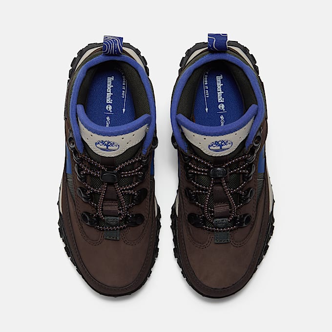 Halbhoher wasserfester GreenStride Motion 6 Bungee Sneaker fr Jugendliche in DunkelbraunDunkelgrn TBL Braun ALT2