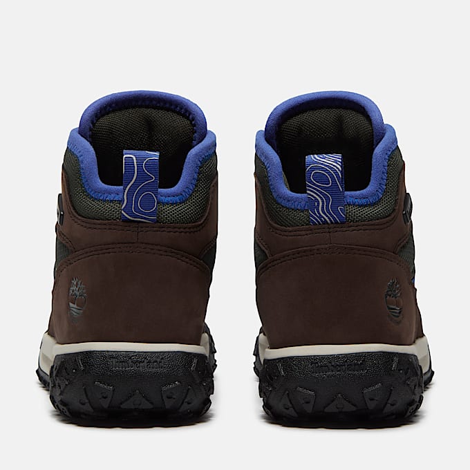 Halbhoher wasserfester GreenStride Motion 6 Bungee Sneaker fr Jugendliche in DunkelbraunDunkelgrn TBL Braun ALT5