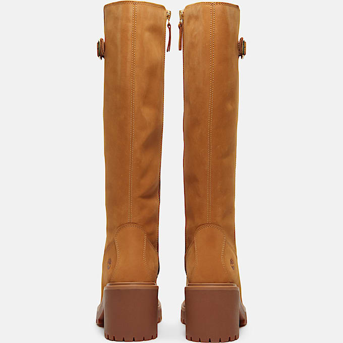 Hohe Stone Heights Hochschaftstiefel mit Seitenreiverschluss fr Damen in Gelb TBL Gelb ALT5