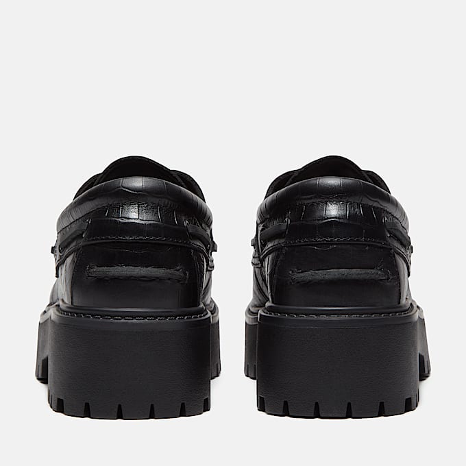 Stone Street Bootsschuh mit Plateausohle fr Damen in Schwarz TBL Schwarz ALT5