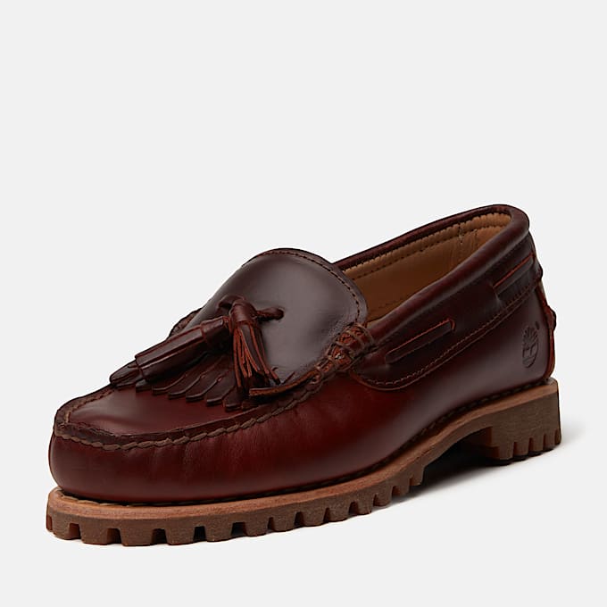 Timberland Authentic Kiltie Loafer fr Damen in Burgunderrot TBL Burgunderrot ALT10