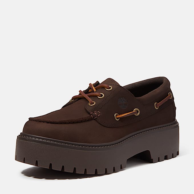 Stone Street Bootsschuh mit Plateausohle fr Damen in Dunkelbraun TBL Braun ALT9