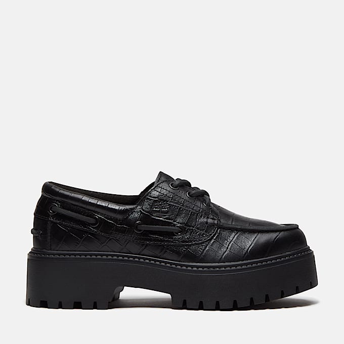 Stone Street Bootsschuh mit Plateausohle fr Damen in Schwarz TBL Schwarz HERO