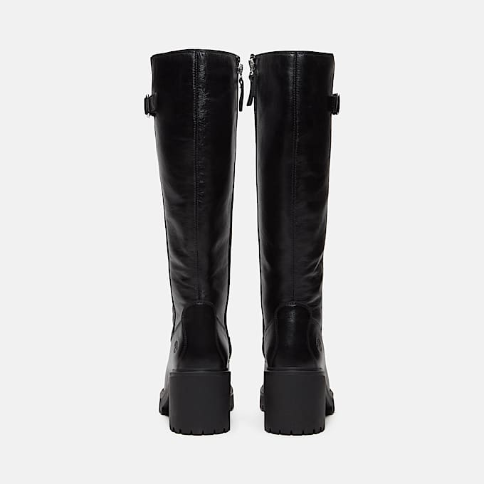 Hohe Stone Heights Hochschaftstiefel mit Seitenreiverschluss fr Damen in Schwarz TBL Schwarz ALT5