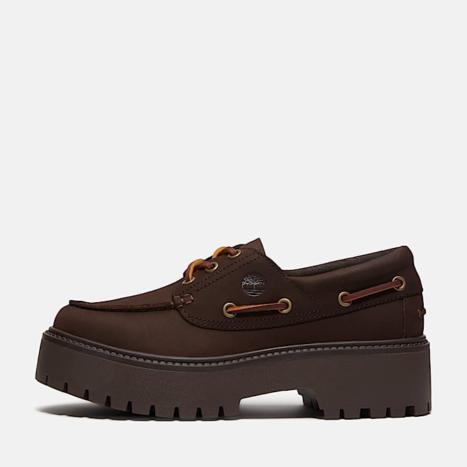 Stone Street Bootsschuh mit Plateausohle fr Damen in Dunkelbraun TBL Braun ALT8