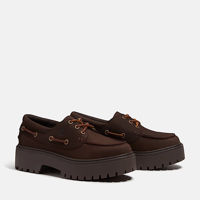 Stone Street Bootsschuh mit Plateausohle fr Damen in Dunkelbraun TBL Braun ALT4