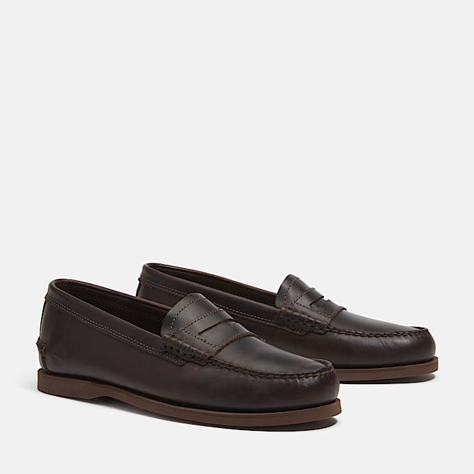 Timberland klassischer Bootsloafer fr Herren in Dunkelbraun TBL Braun ALT5
