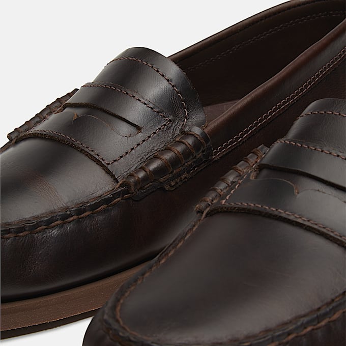 Timberland klassischer Bootsloafer fr Herren in Dunkelbraun TBL Braun ALT6