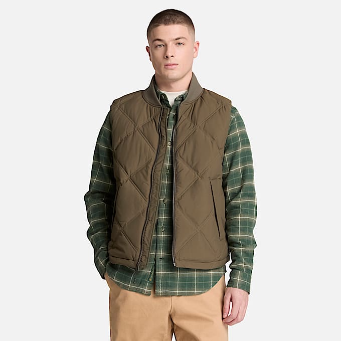 Sierra Cliff 600Fill DaunenSteppweste fr Herren in Dunkelgrn TBL Grn ALT1
