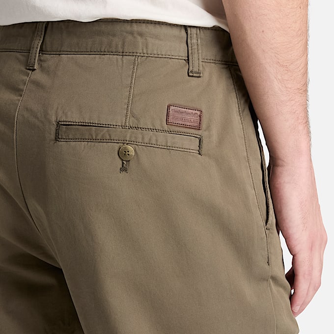 Claremont Chinohose aus Twill mit geradem Bein fr Herren in Dunkelgrn TBL Grn ALT3