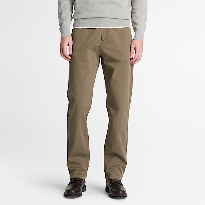 Claremont Chinohose aus Twill mit geradem Bein fr Herren in Dunkelgrn TBL Grn ALT1