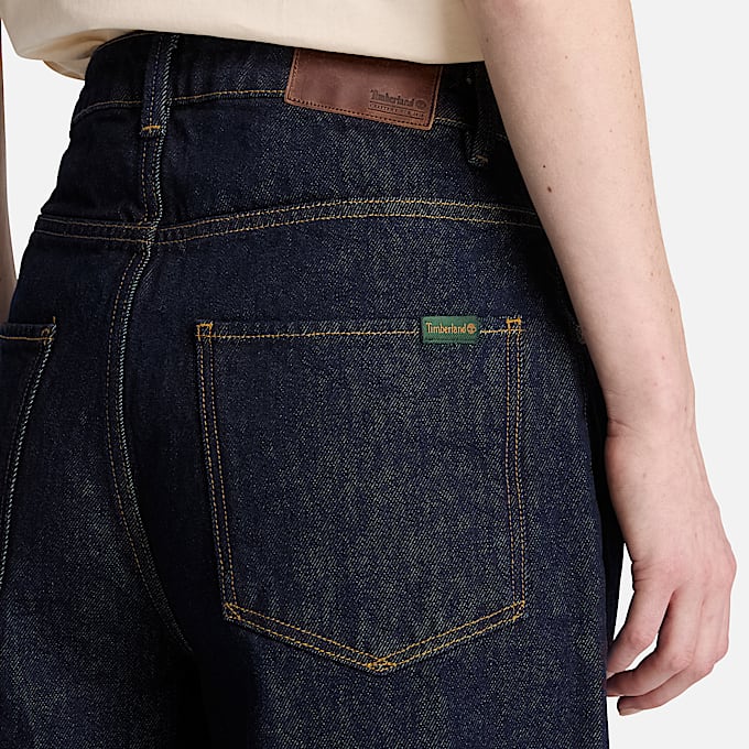 DenimHose mit weitem Bein fr Damen in Dunkelblau TBL Blau ALT3