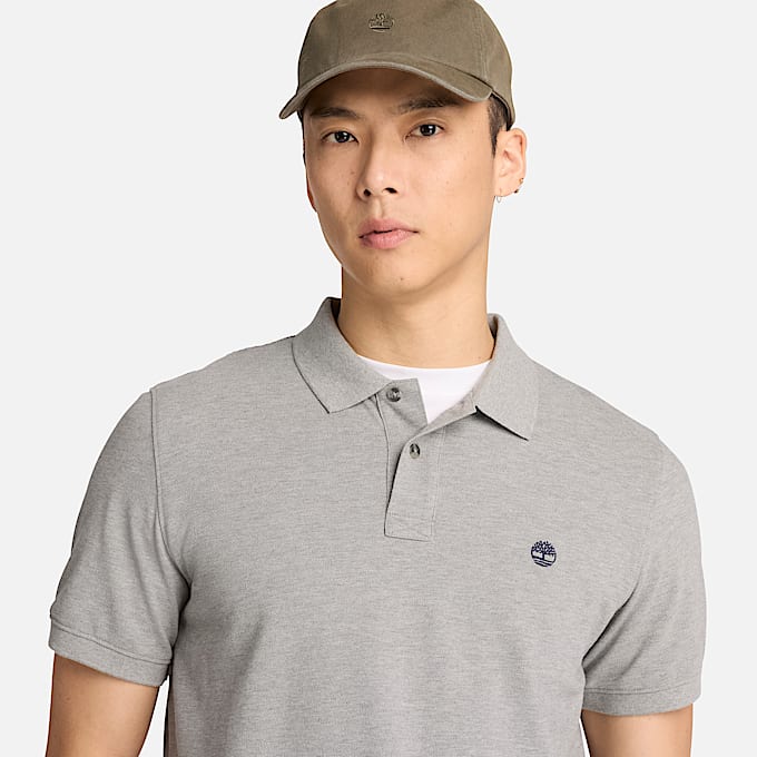 Millers River KurzarmPolohemd fr Herren in Grau TBL Grau ALT3