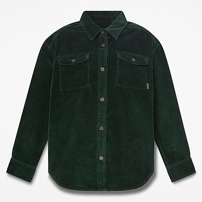 Hemdjacke aus Cord fr Damen in Dunkelgrn TBL Grn HERO