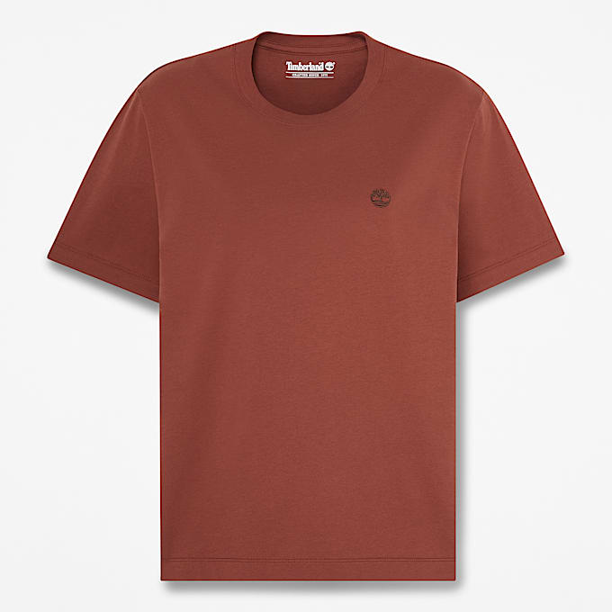 Crafted KurzarmTShirt mit Rundhalsausschnitt fr Damen in Braun TBL Braun HERO