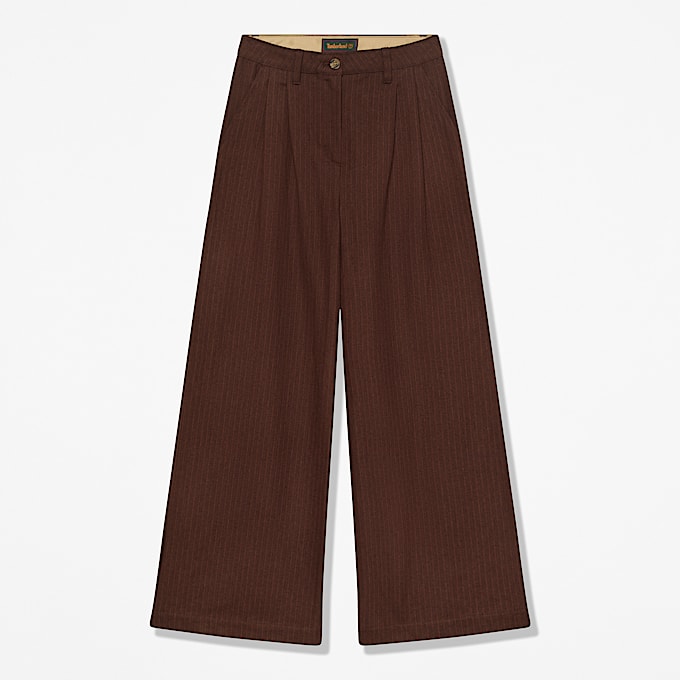 Hose mit Fischgrtmuster fr Damen in Dunkelbraun TBL Braun HERO