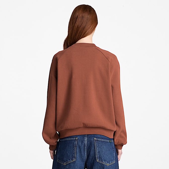 Crafted Sweatshirt mit Rundhalsausschnitt fr Damen in Braun TBL Braun ALT8