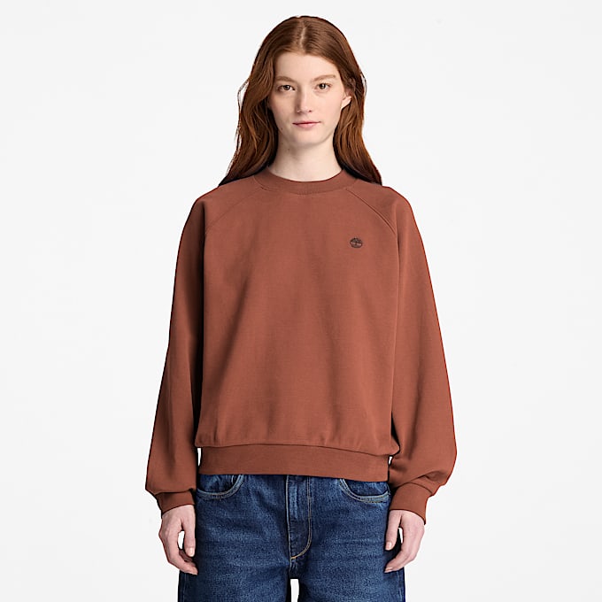 Crafted Sweatshirt mit Rundhalsausschnitt fr Damen in Braun TBL Braun ALT1