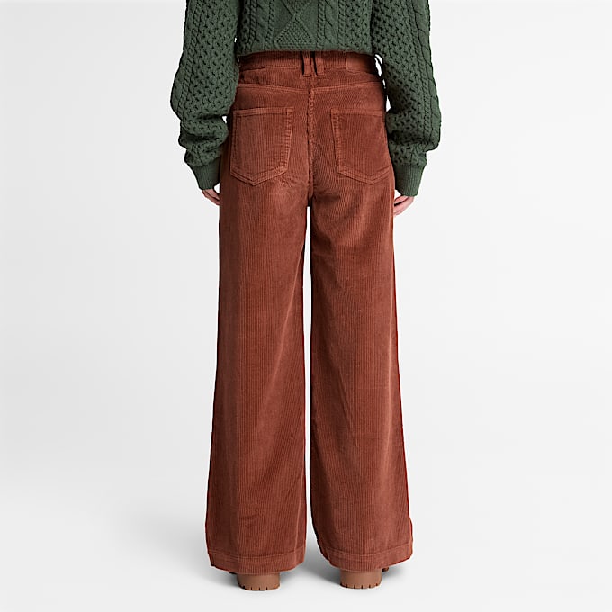 Cordhose mit weitem Bein fr Damen in Braun TBL Braun ALT8