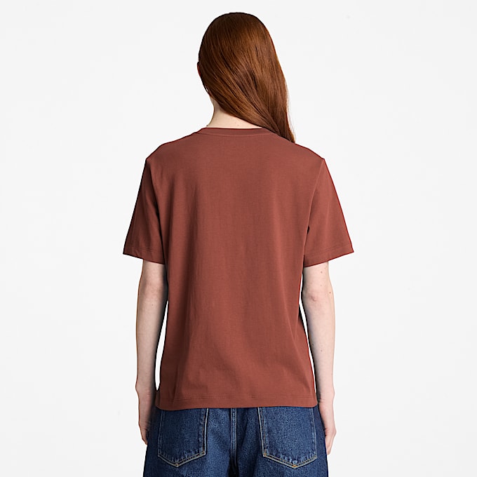 Crafted KurzarmTShirt mit Rundhalsausschnitt fr Damen in Braun TBL Braun ALT8