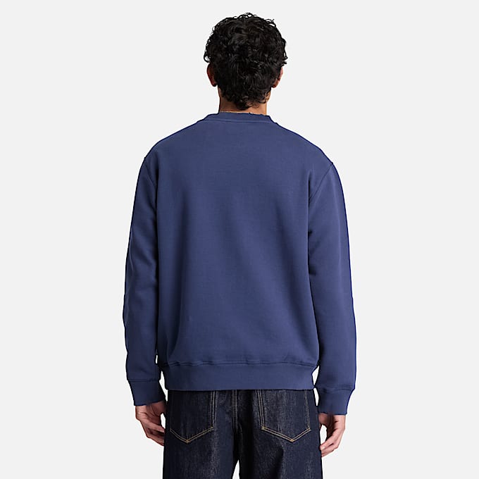 RundhalsSweatshirt mit aufgesticktem Established 1973Logo fr Herren in Dunkelblau TBL Blau ALT8