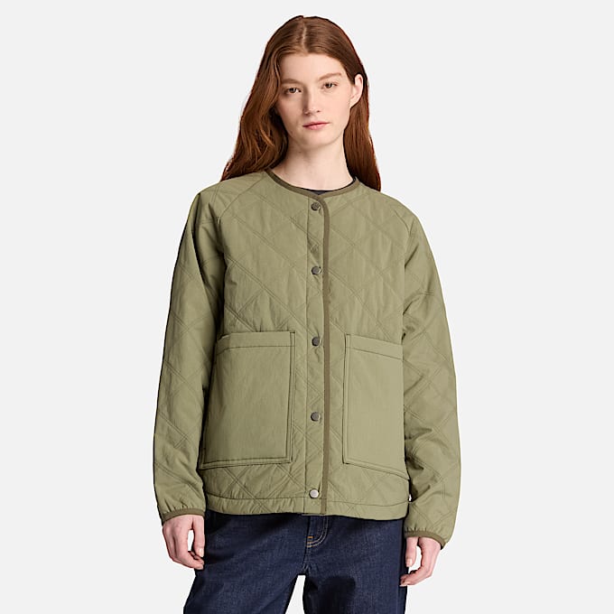 Wasserabweisende Steppjacke fr Damen in Grn TBL Grn ALT1