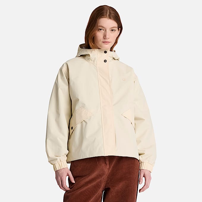 Wasserdichte ShellJacke fr Damen in Beige TBL Beige ALT1