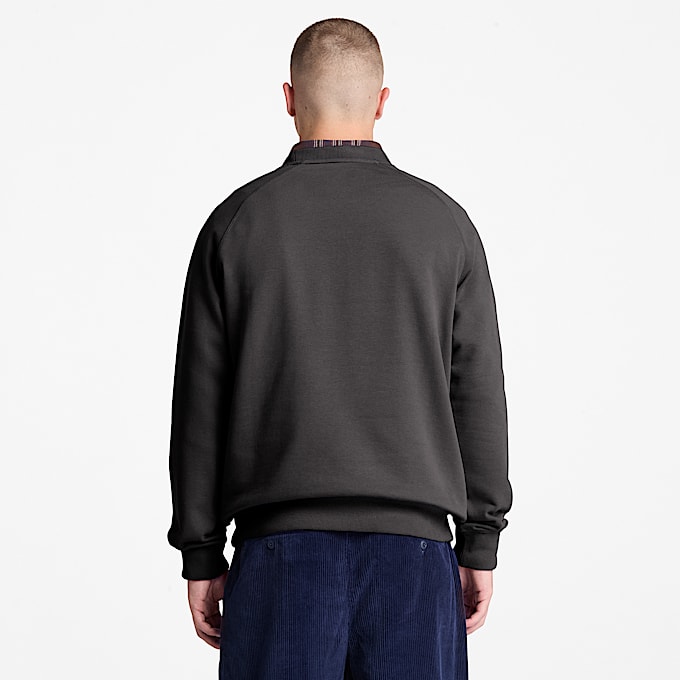 Exeter River Sweatshirt mit Rundhalsausschnitt fr Herren in Schwarz TBL Schwarz ALT8