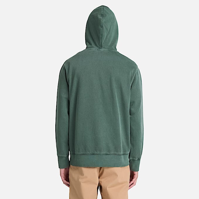 Stckgefrbter South Cabot Hoodie fr Herren in Dunkelgrn TBL Grn ALT8