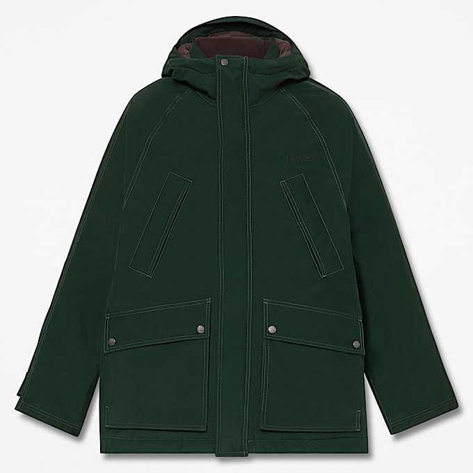 Wasserdichter Parka fr Herren in Dunkelgrn TBL Grn HERO