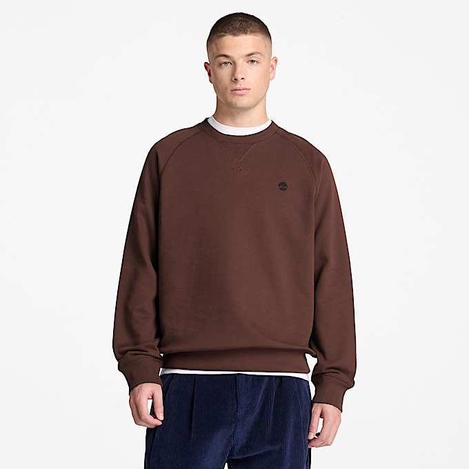 Exeter River Sweatshirt mit Rundhalsausschnitt fr Herren in Dunkelbraun TBL Braun ALT1