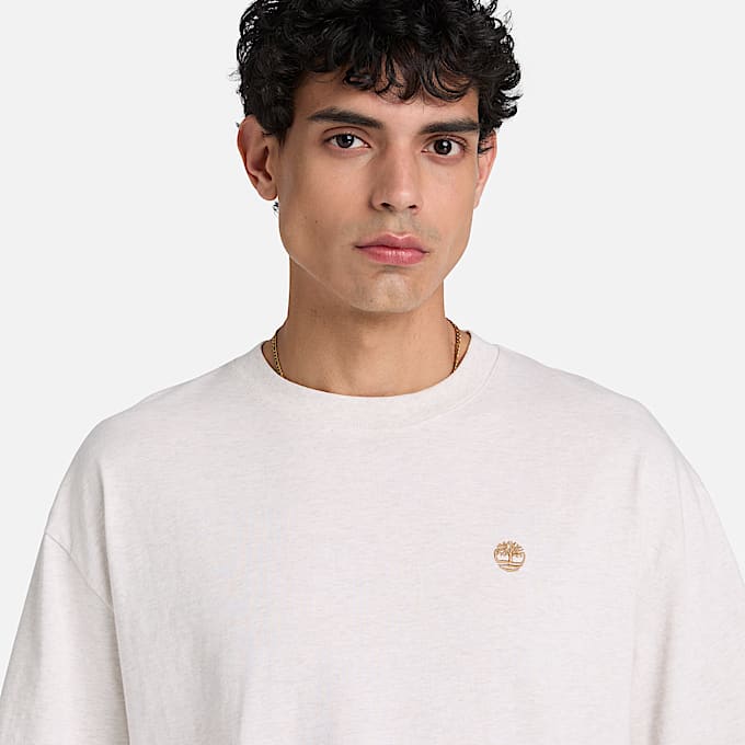 Dunstan River KurzarmTShirt mit lockerer Passform fr Herren in Beige TBL Beige ALT3
