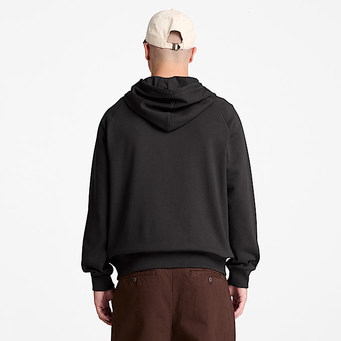 Exeter River Hoodie mit durchgehendem Reiverschluss fr Herren in Schwarz TBL Schwarz ALT8