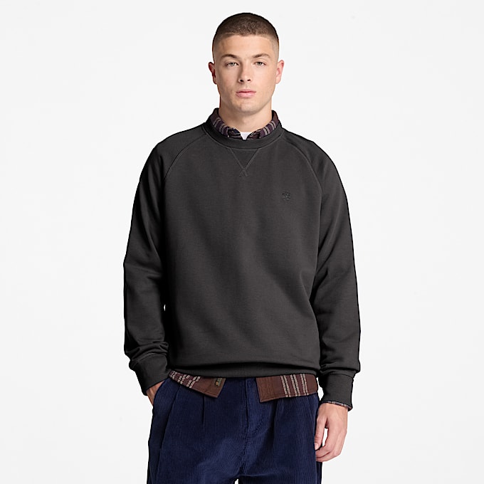 Exeter River Sweatshirt mit Rundhalsausschnitt fr Herren in Schwarz TBL Schwarz ALT1