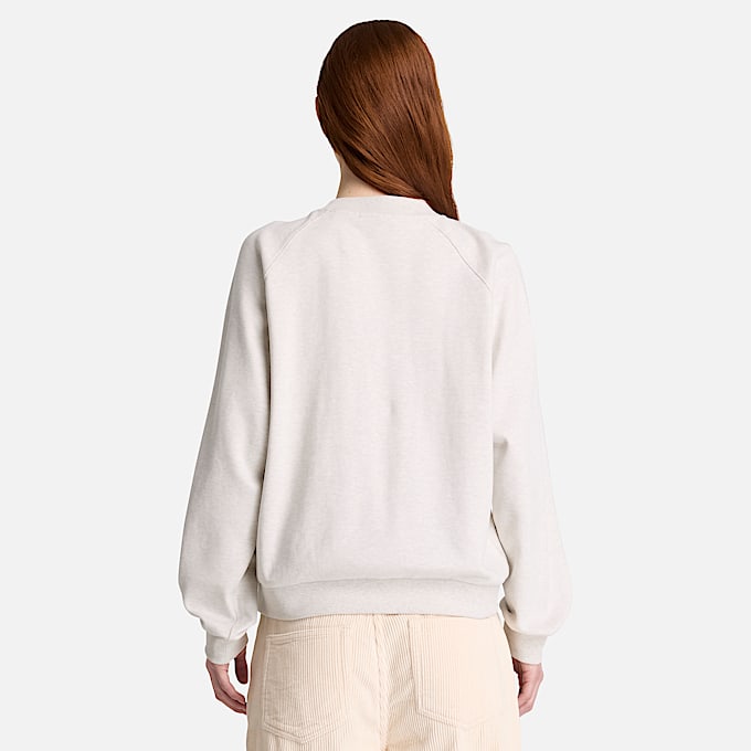 Crafted Sweatshirt mit Rundhalsausschnitt fr Damen in Hellbeige TBL Beige ALT8