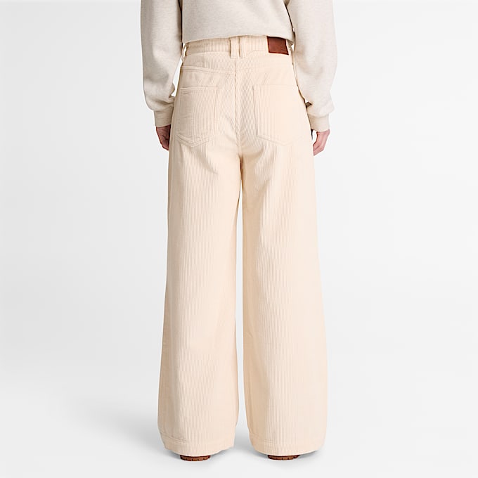 Cordhose mit weitem Bein fr Damen in Beige TBL Beige ALT8