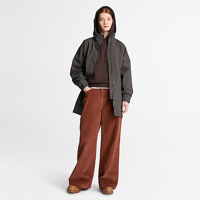 Wasserdichter Parka fr Damen in Schwarz TBL Schwarz ALT2