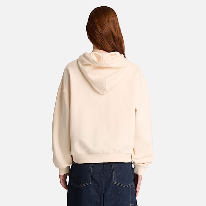 Hochgeschlossener Hoodie fr Damen in Beige TBL Beige ALT8