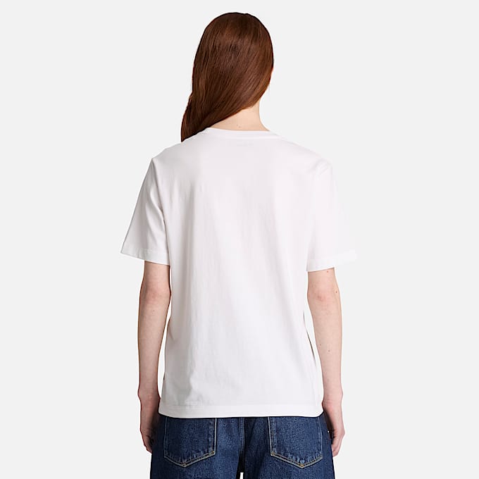 Crafted KurzarmTShirt mit Rundhalsausschnitt fr Damen in Wei TBL Wei ALT8